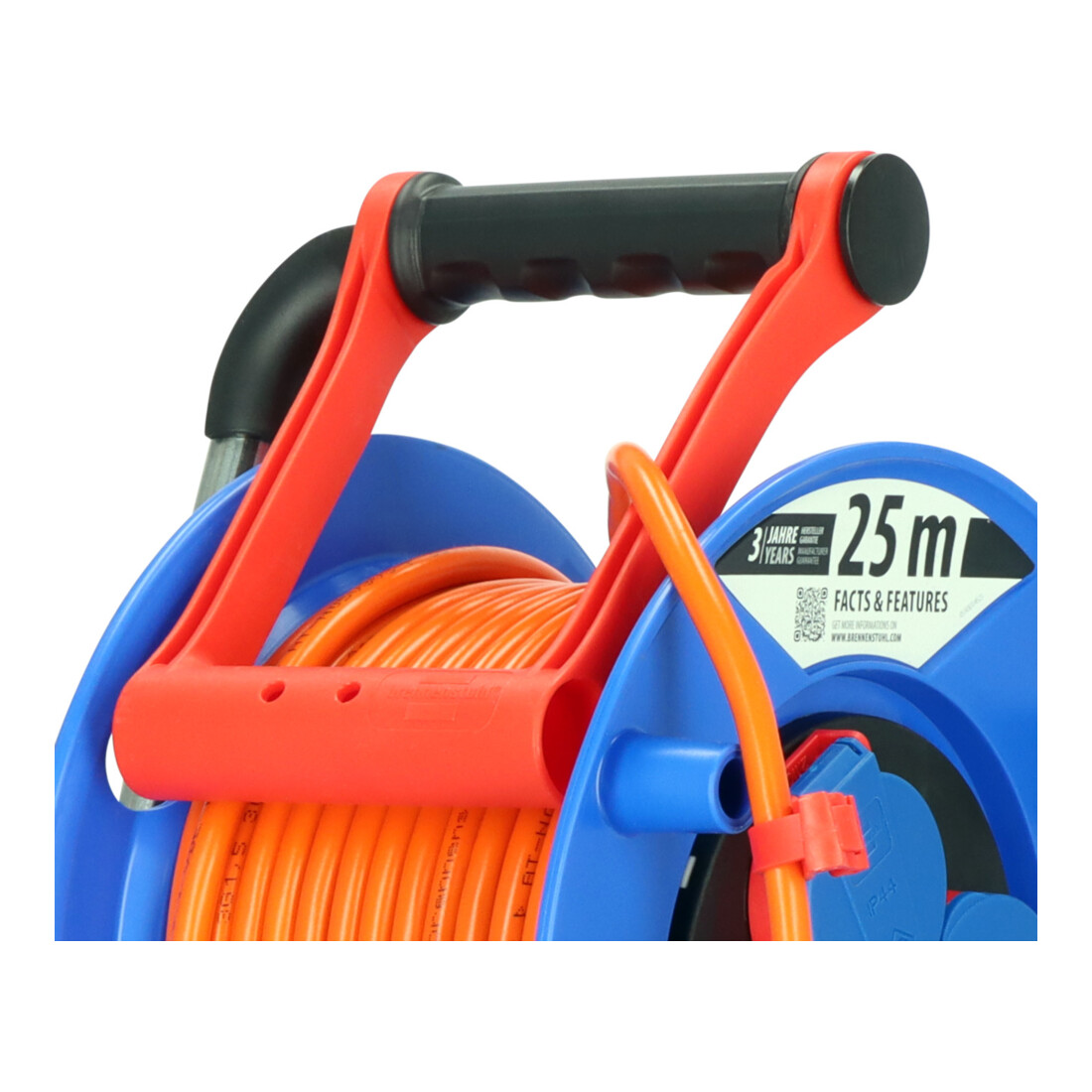 Brennenstuhl Garant IP44 Kabeltrommel, Kabel in orange