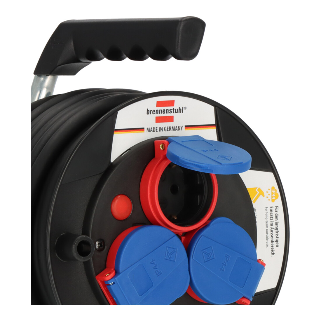 Brennenstuhl Gewerbe-/Baustellen Kabeltrommel Garant Kompakt IP44 12m schwarz