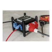 Brennenstuhl Gummi-Baustromverteiler BSV 3 IP44 2m RN-Kabel FI-Schutzschalter Typ B-3