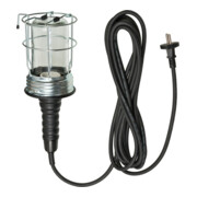 Brennenstuhl Handleuchte / Werktstattlampe aus Hartgummi mit stabilem Schutzkorb