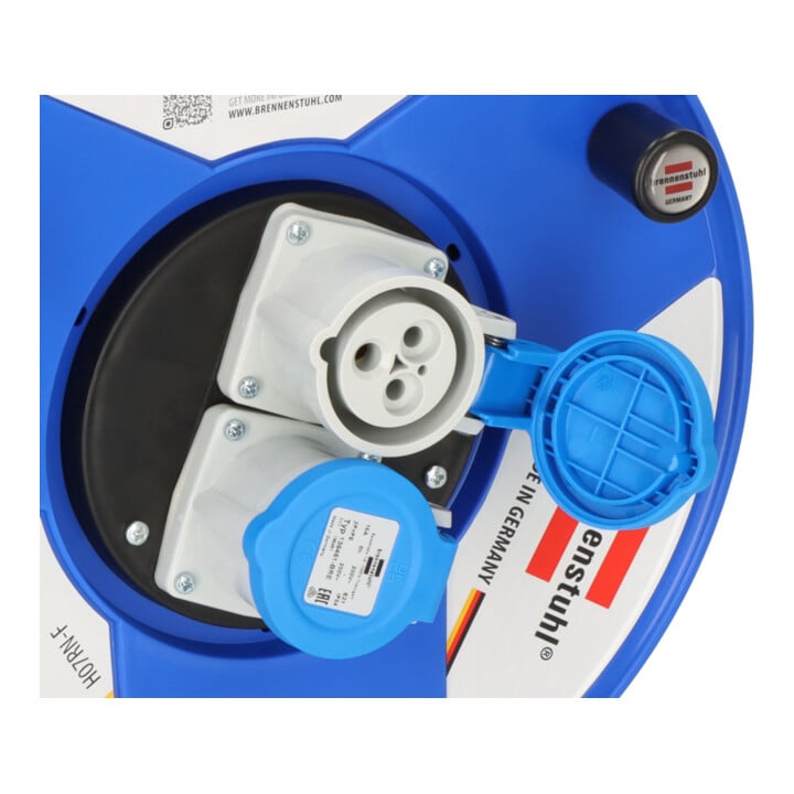 Brennenstuhl Industrie-/Baustellen-Kabeltrommel Garant CEE 2 IP44 25m blau