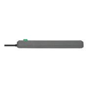 Brennenstuhl Interruttore a 6 vie Eco-Line, argento 1,5m-5