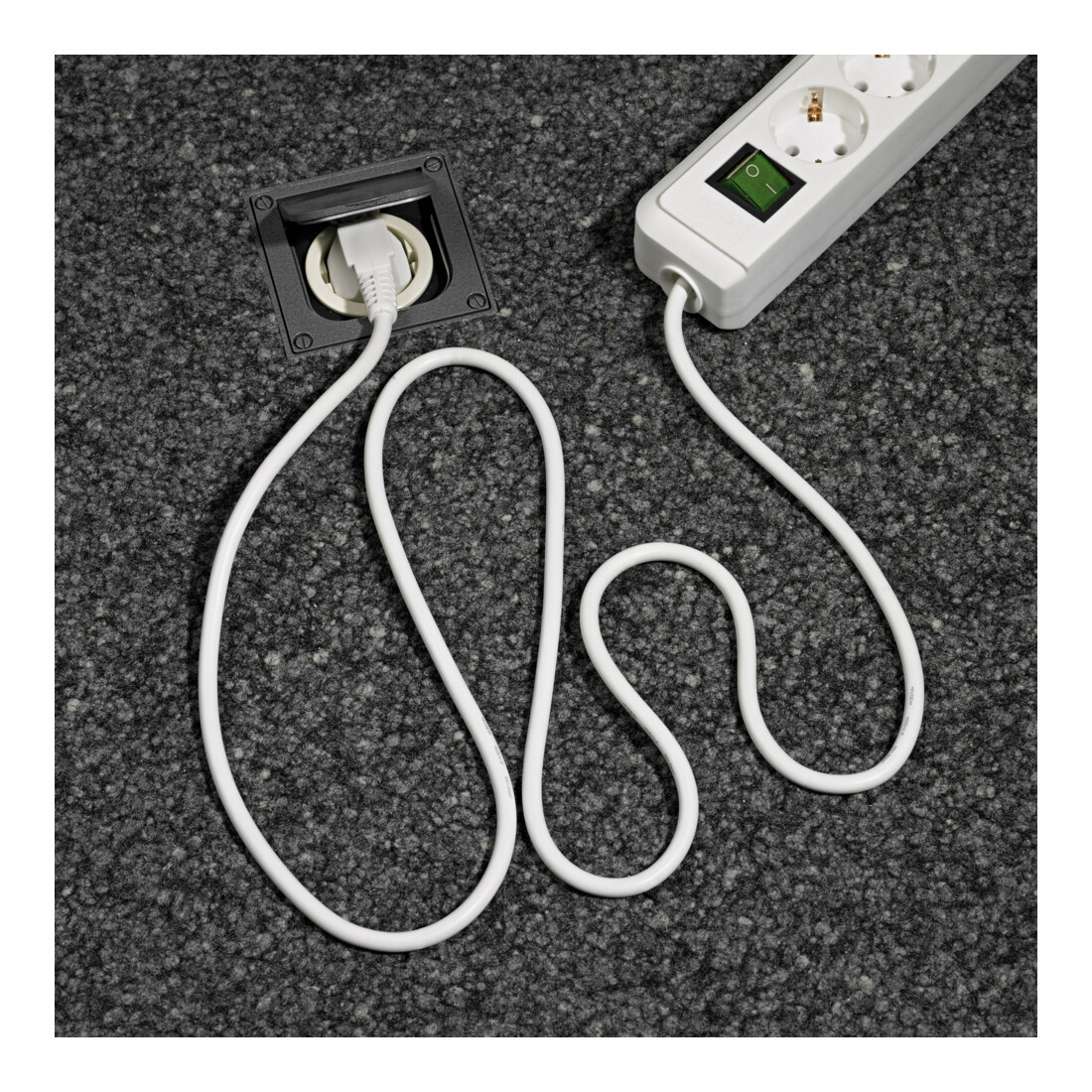 Brennenstuhl Interruttore a 6 vie, Eco-Line, bianco, 1,5m