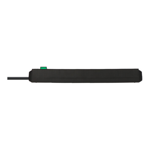Brennenstuhl Interruttore a 6 vie Eco-Line, nero, 1,5m
