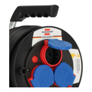 Brennenstuhl Kabelhaspel voor professioneel gebruik / bouwplaats Garant Kompakt IP44 12m zwart-2