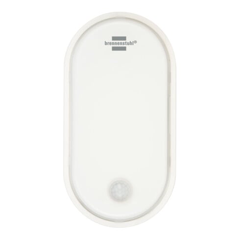 Brennenstuhl Lampada LED ovale OL 1650 P con rilevatore movimento a infrarossi 1680lm, bianca, IP54