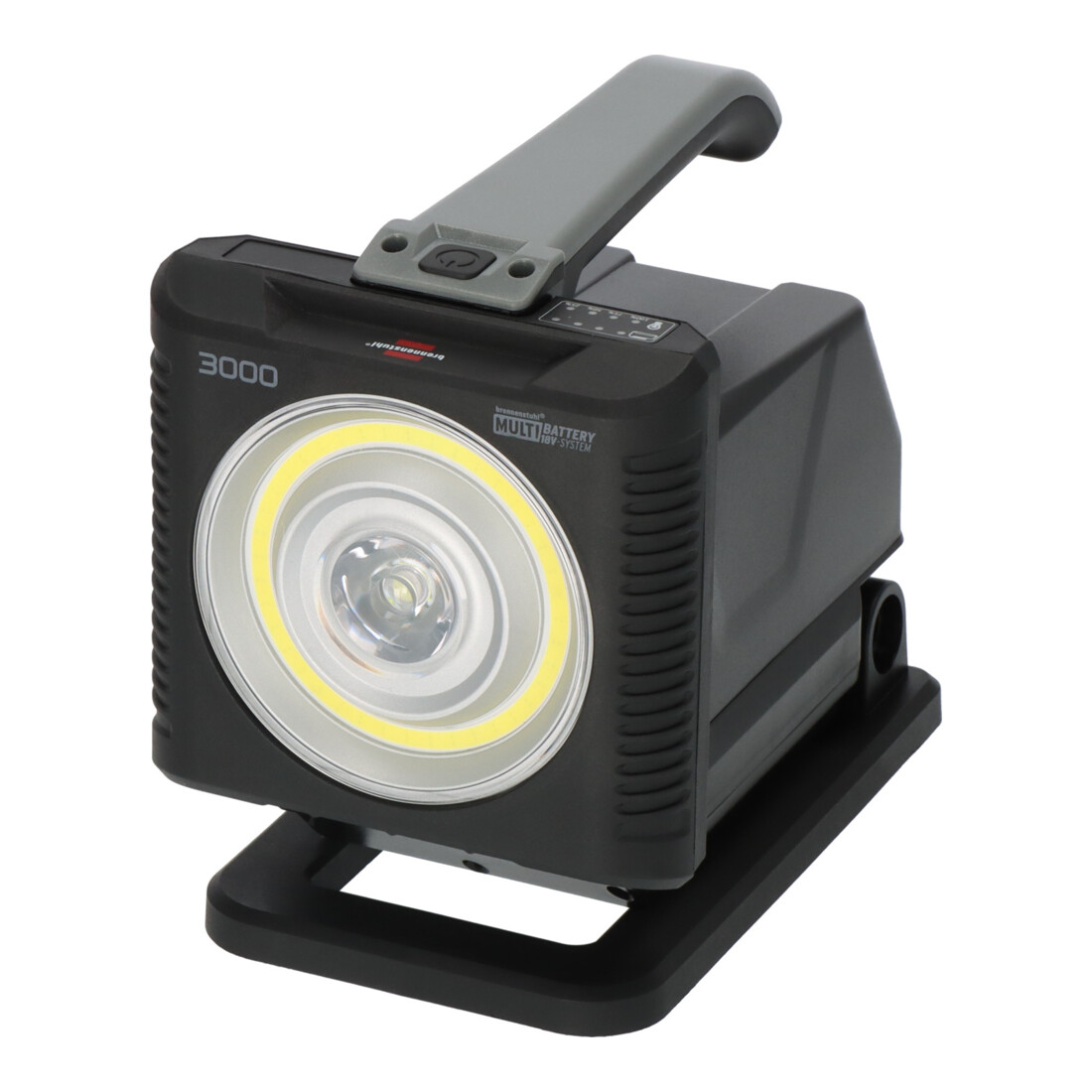 Brennenstuhl Lampada portatile a batteria Multi Battery LED HL 3000 / lampada da lavoro 1140 + 2160lm