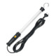 Brennenstuhl Lampe atelier avec interrupteur 320 lumen (8W, crochet pivotant, IP20, 5m de câble), Noir-1