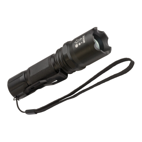 Brennenstuhl Lampe de poche LED avec focus LuxPremium 250 lumen (IP44, portée 160m, durée max 6h, 3 modes d'éclairages), Noir