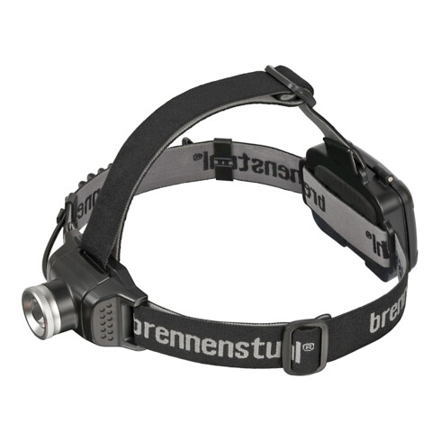 Brennenstuhl Lampe frontale LED LuxPremium 200 lumen (IP44, lumière arrière, portée 100m, plusieurs fonctions, autonomie 16h), Noir