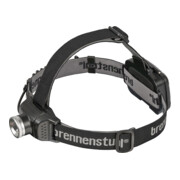 Brennenstuhl Lampe frontale LED LuxPremium 200 lumen (IP44, lumière arrière, portée 100m, plusieurs fonctions, autonomie 16h), Noir