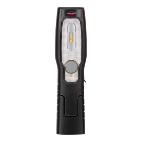 Brennenstuhl LED Accu Zaklamp HL 201 A / LED Werkplaatslamp met Accu (250 + 70lm, verstelbare voet, handzame werklamp met magneet en haak, inclusief USB C-kabel)