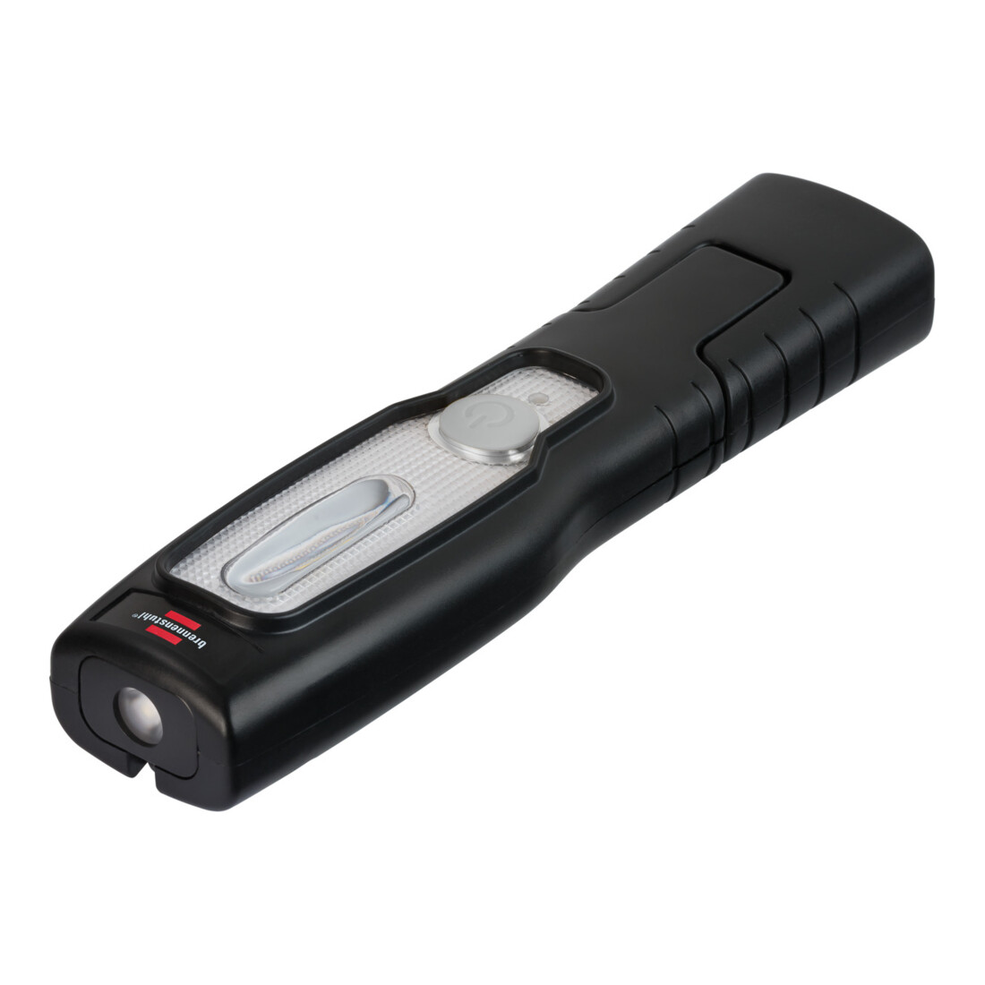 Brennenstuhl LED Akku Handleuchte HL 201 A / LED Werkstattlampe mit Akku (250 + 70lm, knickbarer Haltefuß, handliche Arbeitsleuchte mit Magnet und Haken, inklusive USB C Kabel)