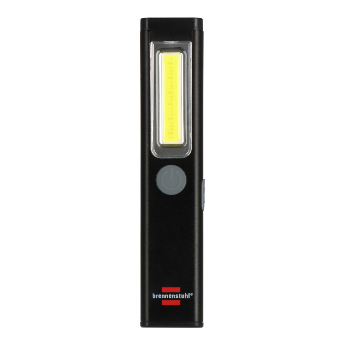 Brennenstuhl LED Akku Handleuchte PL 200 AC / LED Taschenlampe mit COB LED (200lm, inklusive USB C-Ladekabel, bis zu 12h Leuchtdauer, Inspektionsleuchte COB mit Magnet und Clip)
