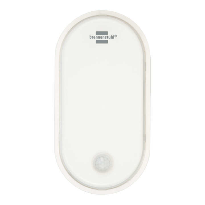 Brennenstuhl LED ovale/ Sous-sol 15W avec détecteur de mouvement (intérieur et extérieur) IP54, LED 4000K, 1680lm idéal pour plafond)