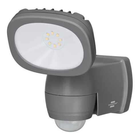 Brennenstuhl LED Spot LUFOS / Spot extérieur à LED sans fil avec batterie et détecteur de mouvement (avec 8 LED de marque, 440 lumen, pour l'extérieur IP44, avec réglage de fonctions supplémentaires)