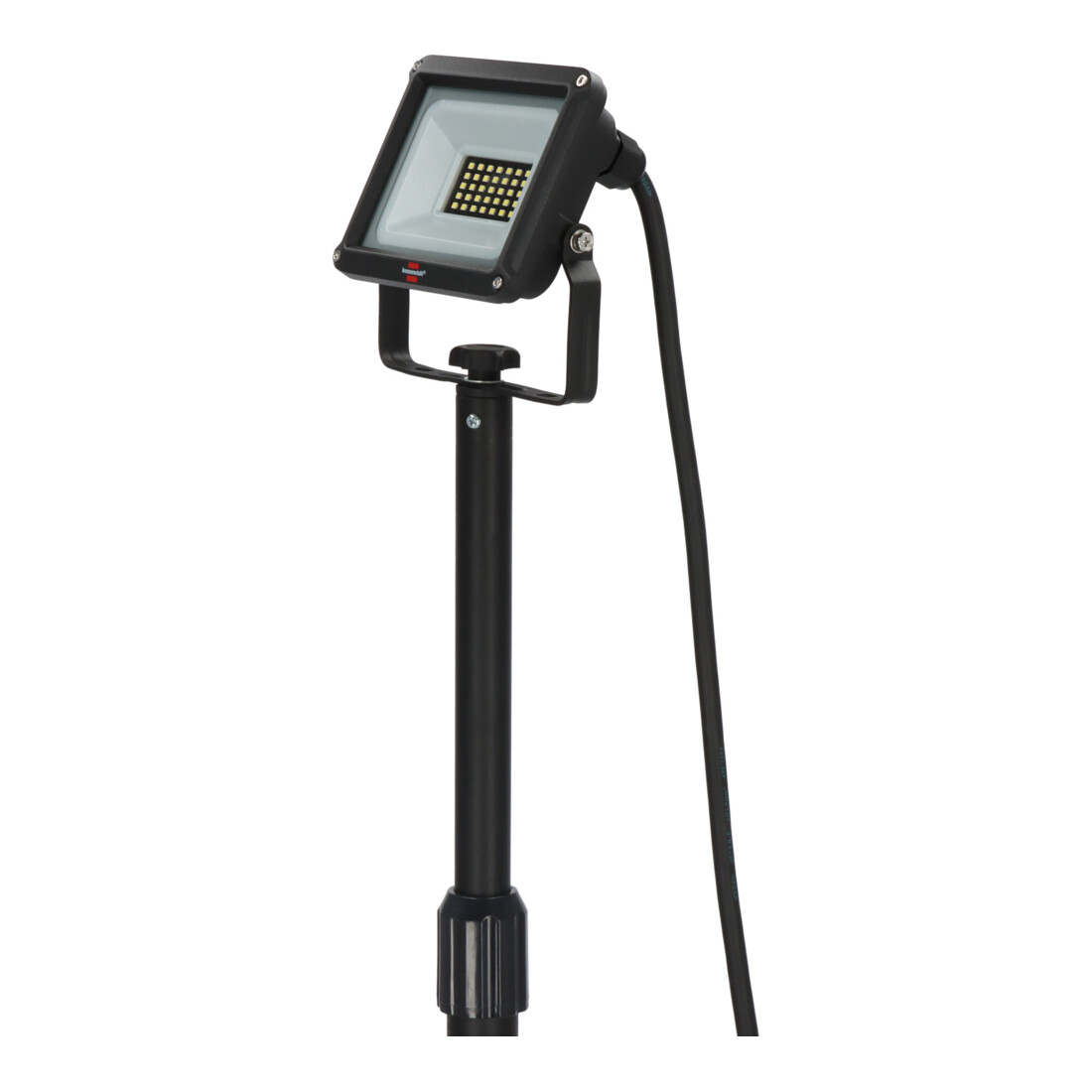 Brennenstuhl LED Stativstrahler JARO 3060 T (20W, 2300lm, 6500K, IP65, LED Arbeitsstrahler mit Stativ und 3m Kabel)