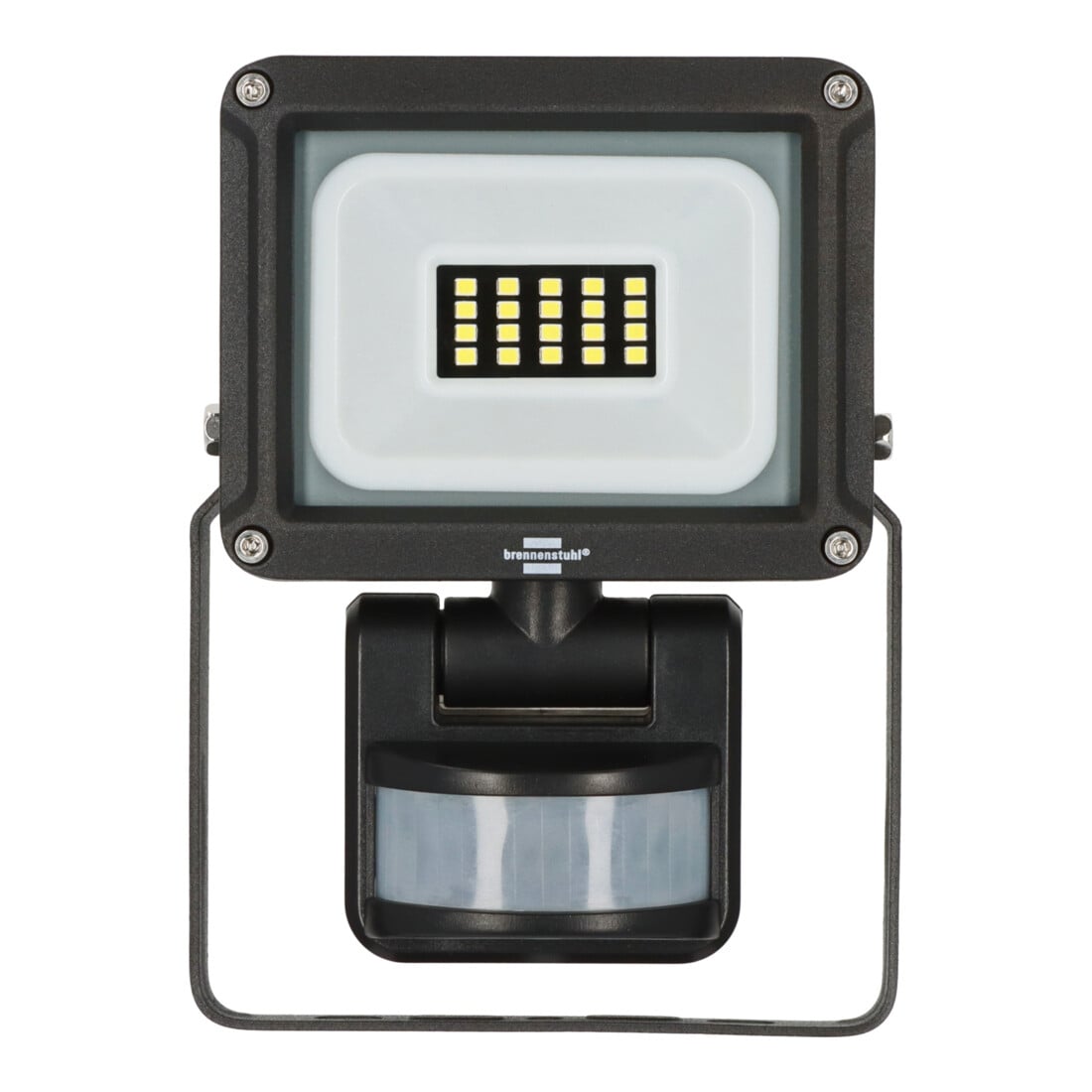 Brennenstuhl LED Strahler JARO 1060 P (LED Wandstrahler für außen IP65, 10W, 1150lm, 6500K, mit Bewegungsmelder und Dämmerungssensor)