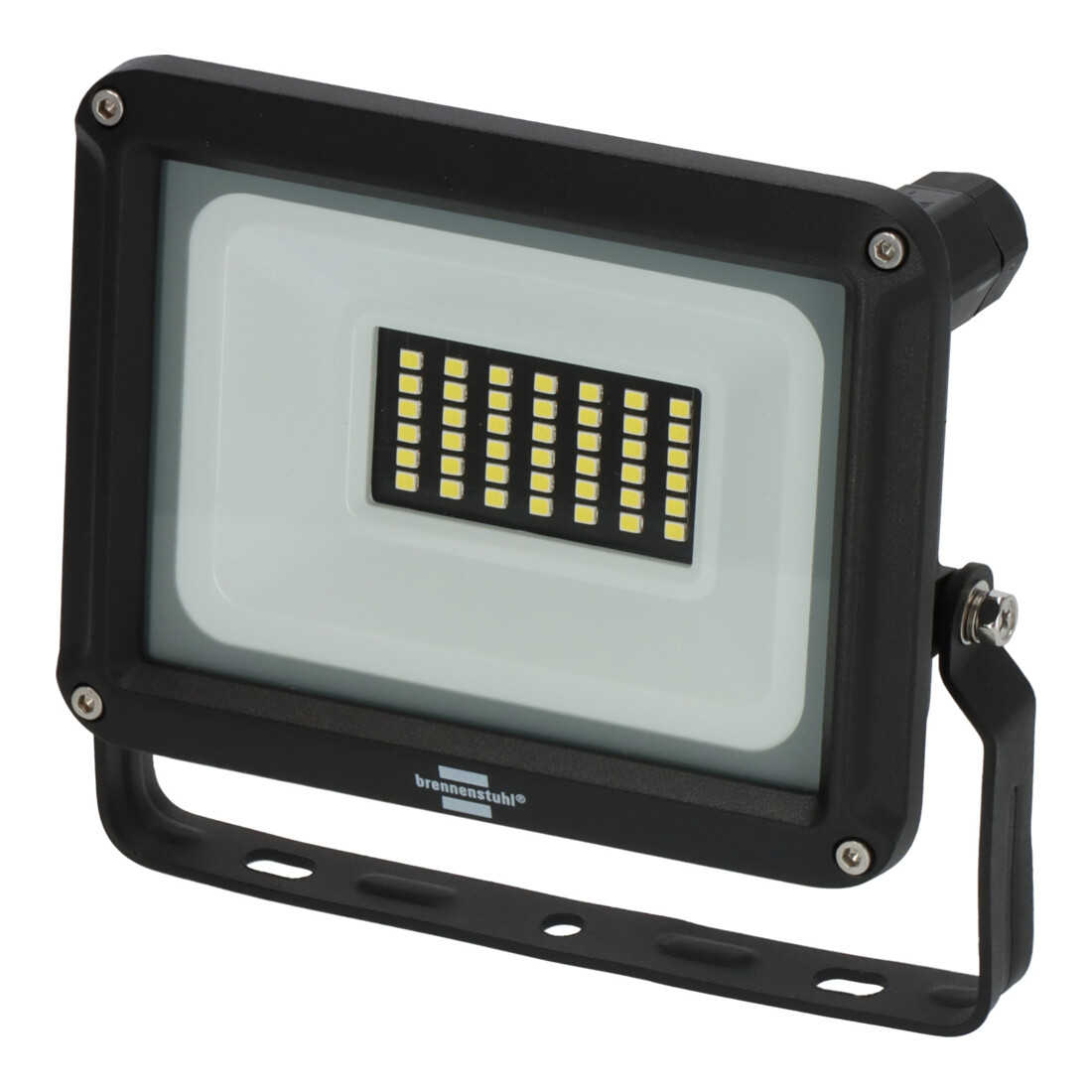 Brennenstuhl LED Strahler JARO 3060 / LED-Leuchte 20W für außen (LED-Außenstrahler zur Wandmontage, LED-Fluter 2300lm aus Aluminium, IP65)