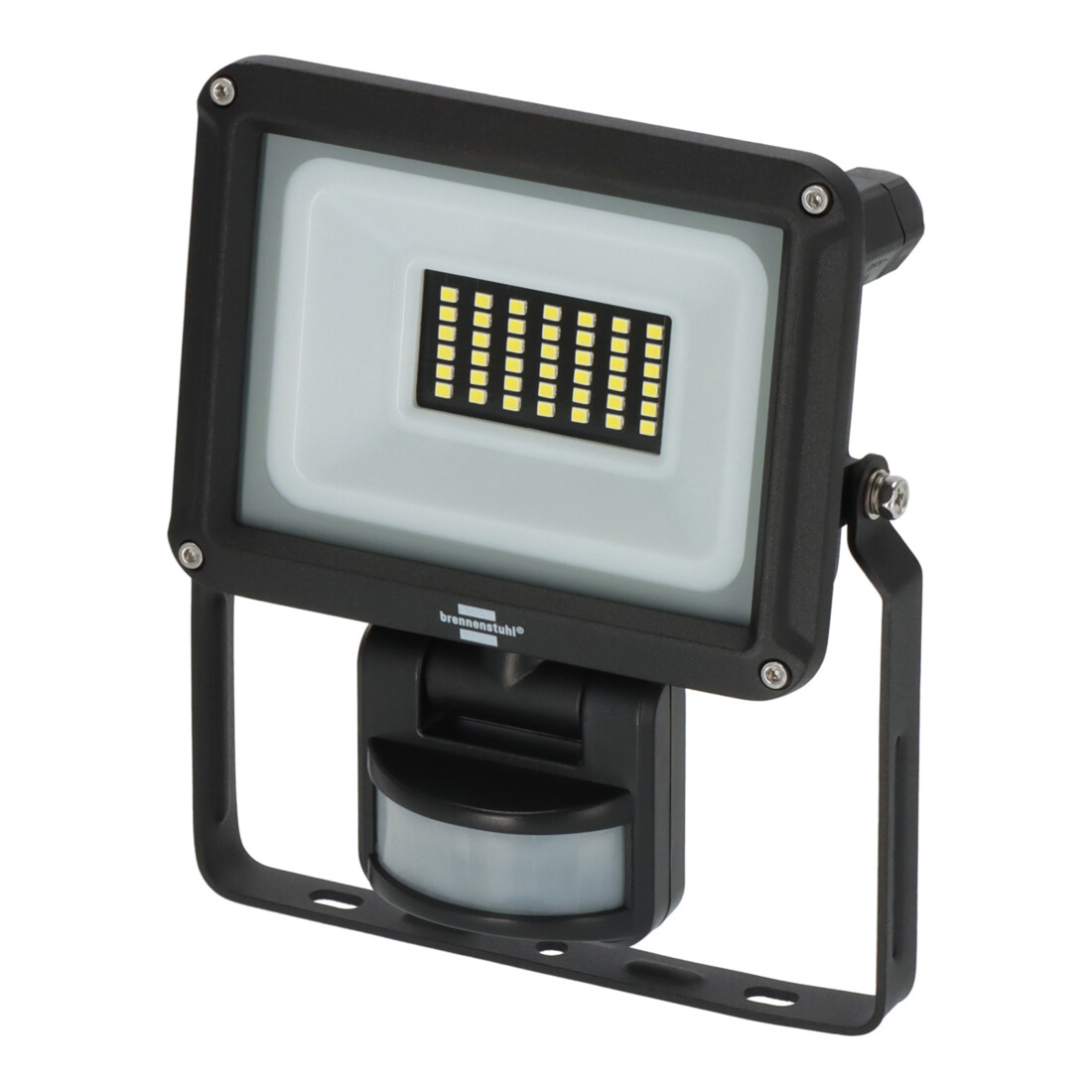 Brennenstuhl LED Strahler JARO 3060 P (LED Wandstrahler für außen IP65, 20W, 2300lm, 6500K, mit Bewegungsmelder und Dämmerungssensor)