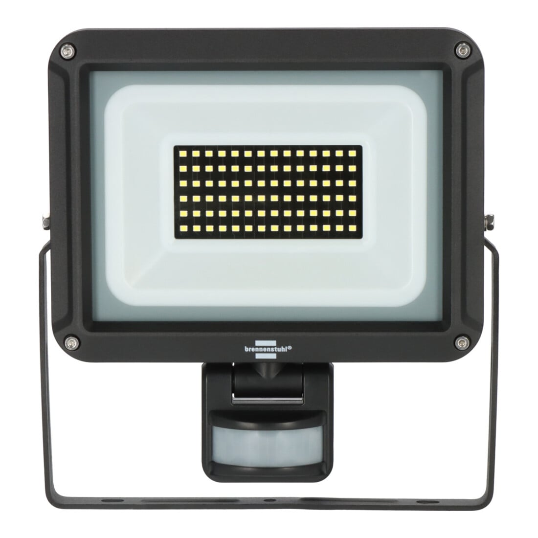 Brennenstuhl LED Strahler JARO 7060 P (LED Wandstrahler für außen IP65, 50W, 5800lm, 6500K, mit Bewegungsmelder und Dämmerungssensor)