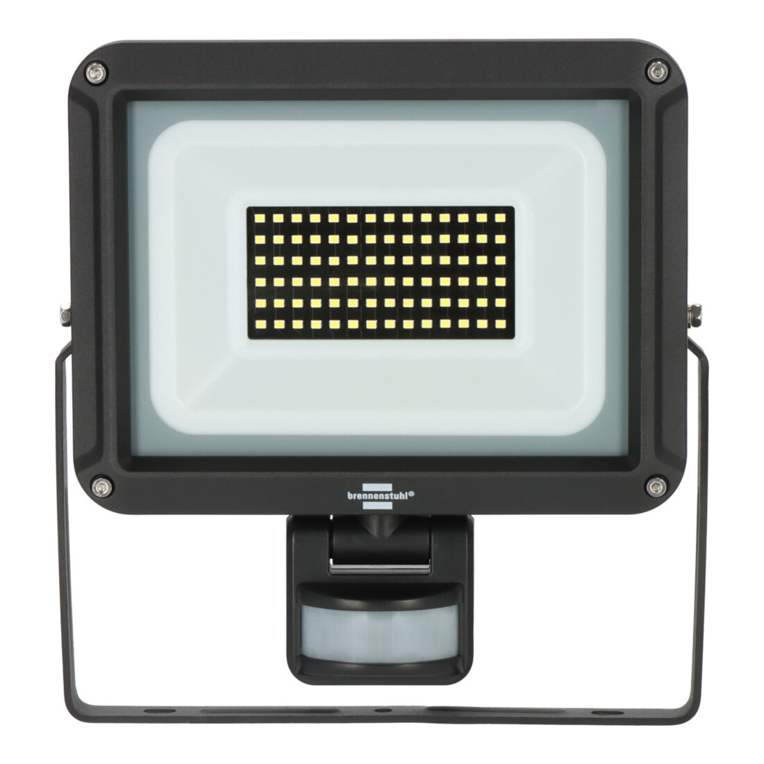 Brennenstuhl LED Strahler JARO 7060 P (LED Wandstrahler für außen IP65, 50W, 5800lm, 6500K, mit Bewegungsmelder und Dämmerungssensor)