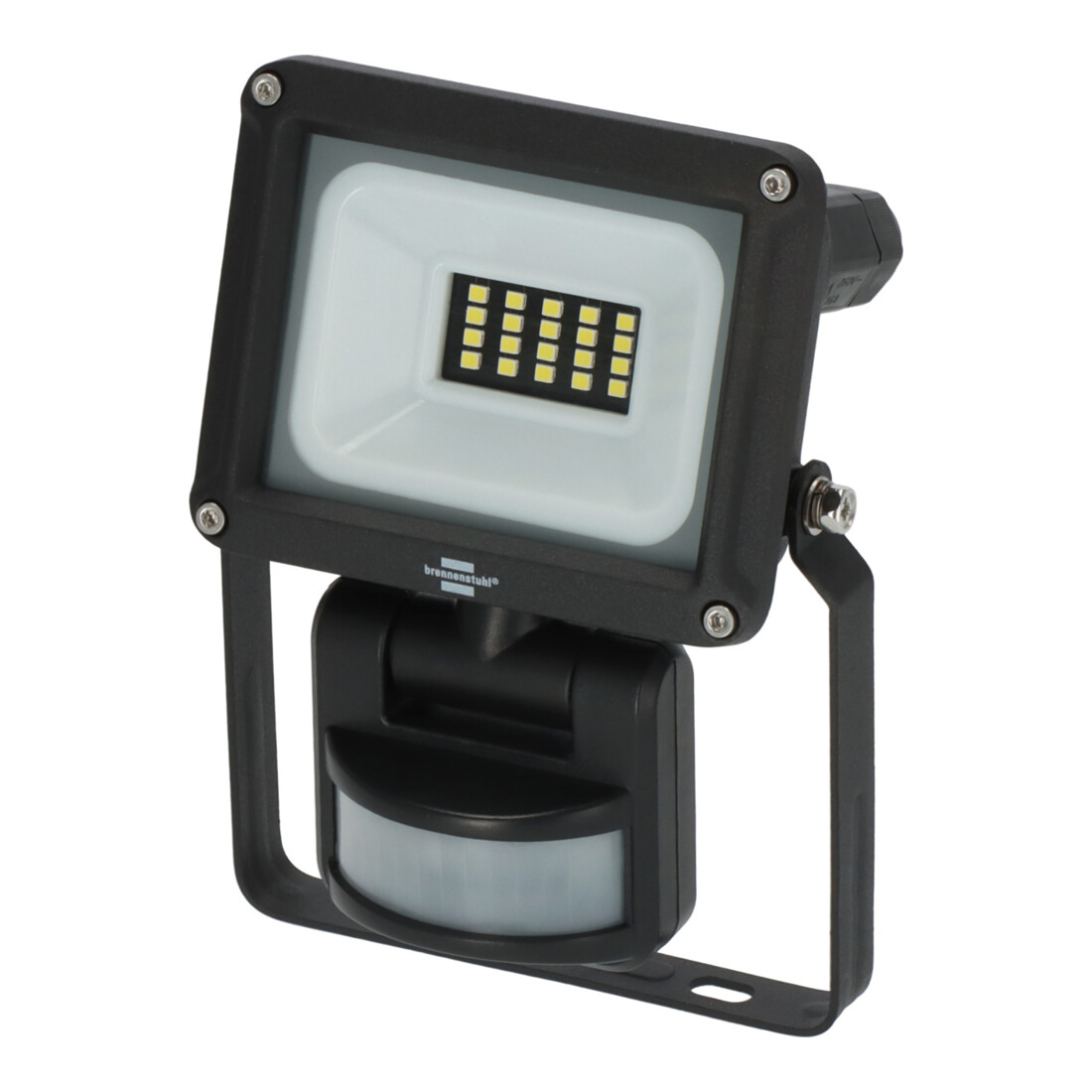 Brennenstuhl LED Straler JARO 1060 P (LED Wandstrahler voor buiten IP65, 10W, 1150lm, 6500K, met bewegingsmelder en schemerschakelaar)