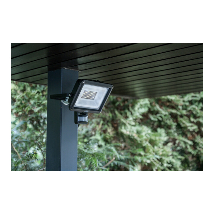 Brennenstuhl LED Straler JARO 4060 P (LED Wandstraler voor buiten IP65, 30W, 3450lm, 6500K, met bewegingsmelder en schemersensor)
