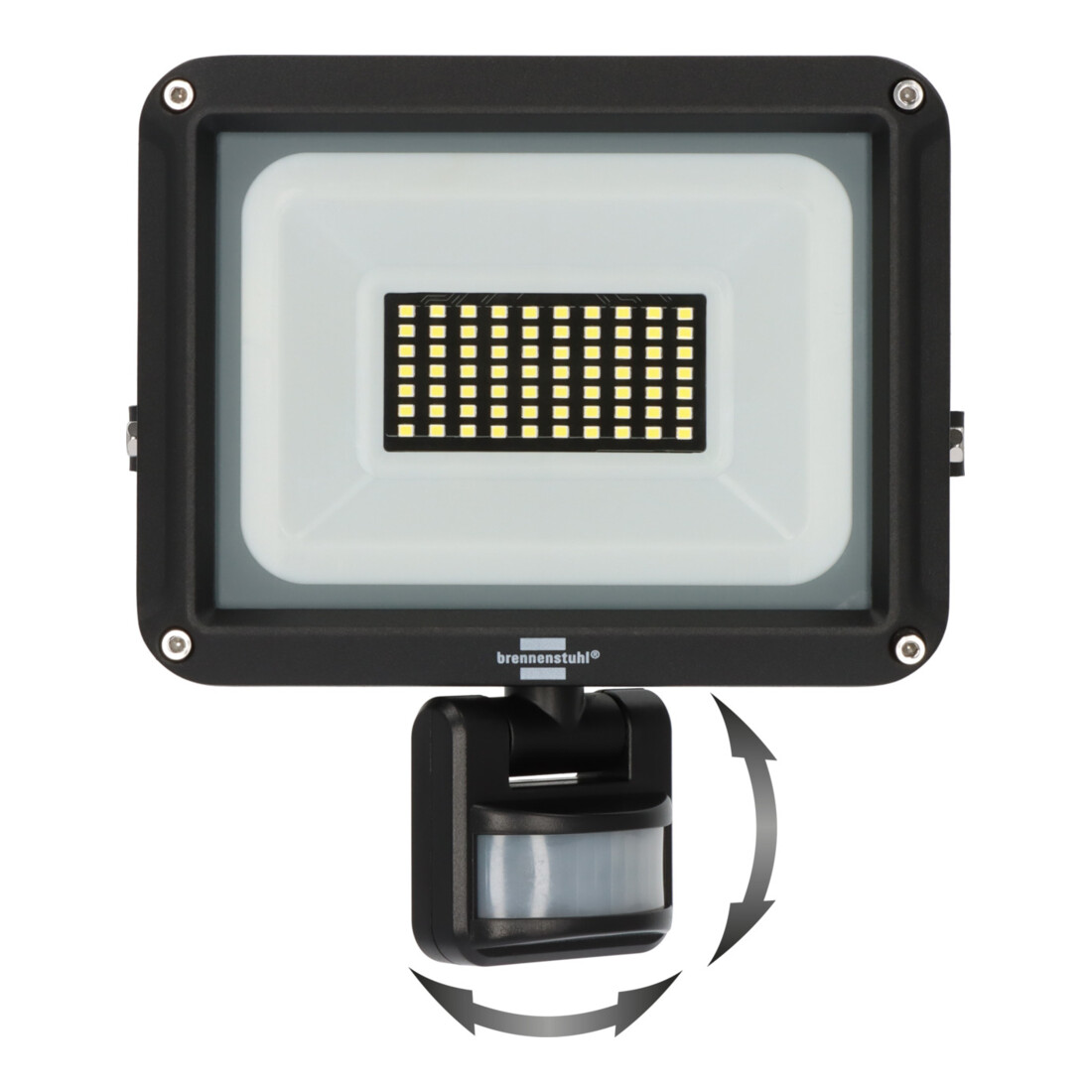 Brennenstuhl LED Straler JARO 4060 P (LED Wandstraler voor buiten IP65, 30W, 3450lm, 6500K, met bewegingsmelder en schemersensor)