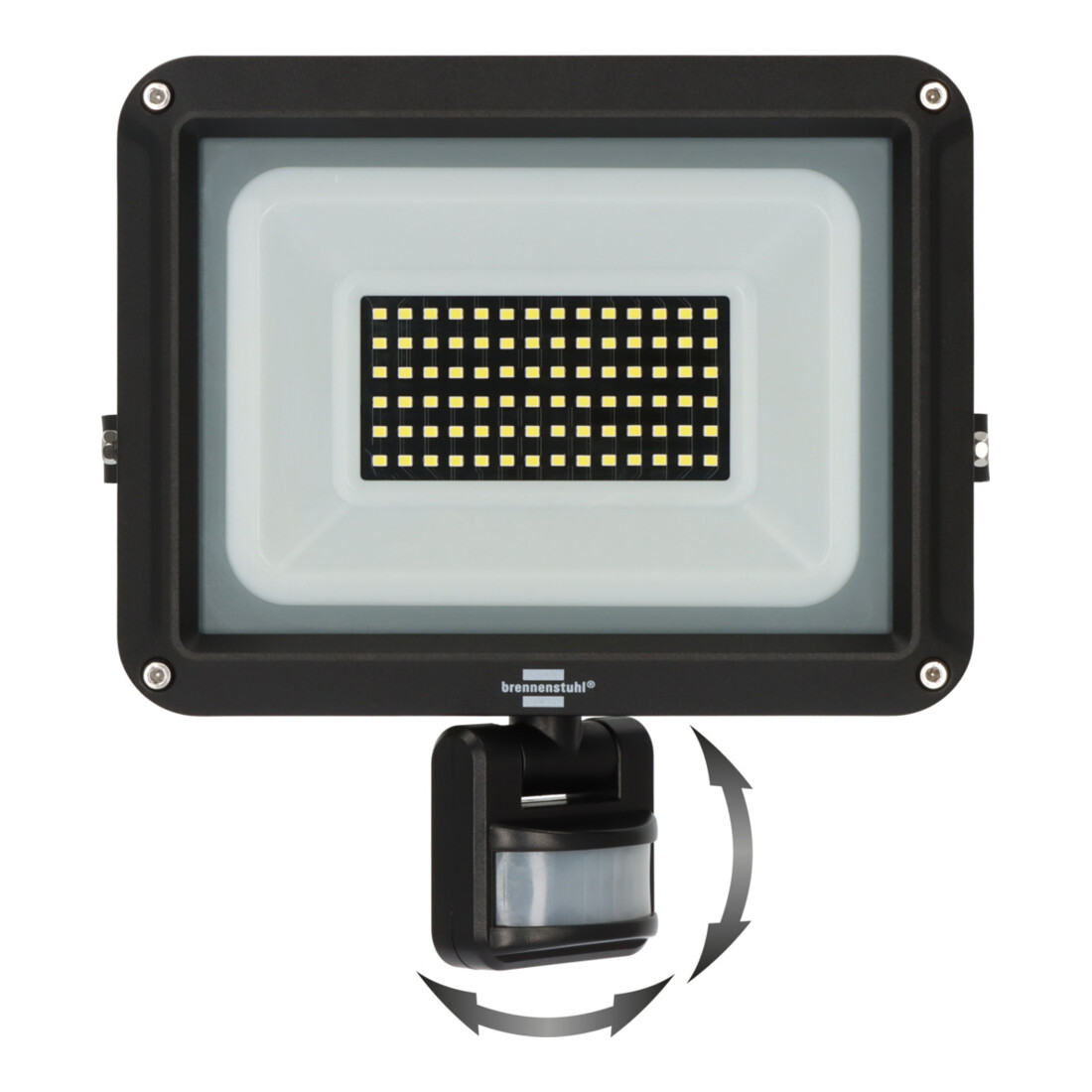 Brennenstuhl LED Straler JARO 7060 P (LED Wandstraler voor buiten IP65, 50W, 5800lm, 6500K, met bewegingsmelder en schemersensor)