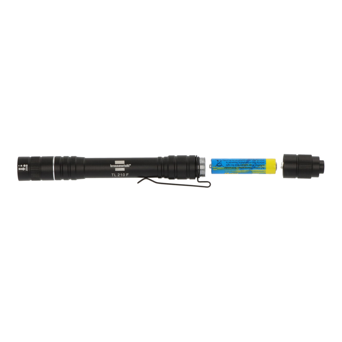 Brennenstuhl LED Zaklamp LuxPremium TL 210 F/Handlamp met Batterijen en Helder Osram-LED (180lm, tot 7u Lichtduur, 50m Bereik, IP44)