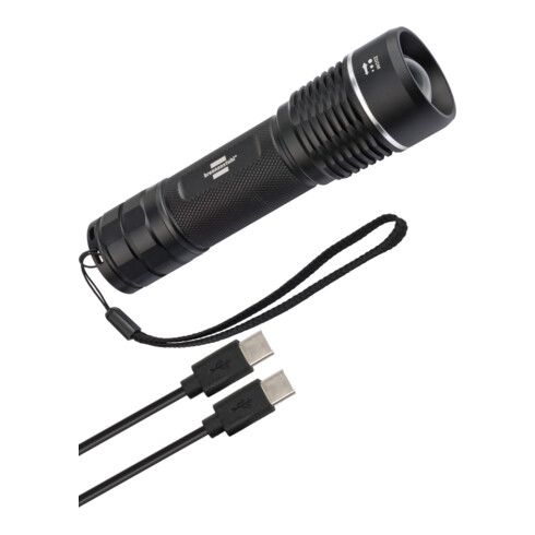 Brennenstuhl LuxPremium Akku-Fokus LED-Taschenlampe TL 1201 AF IP67 / Taschenleuchte mit heller CREE-LED (stufenloser Fokus, 1200lm, 210m Leuchtweite, max. 31h Leuchtdauer)