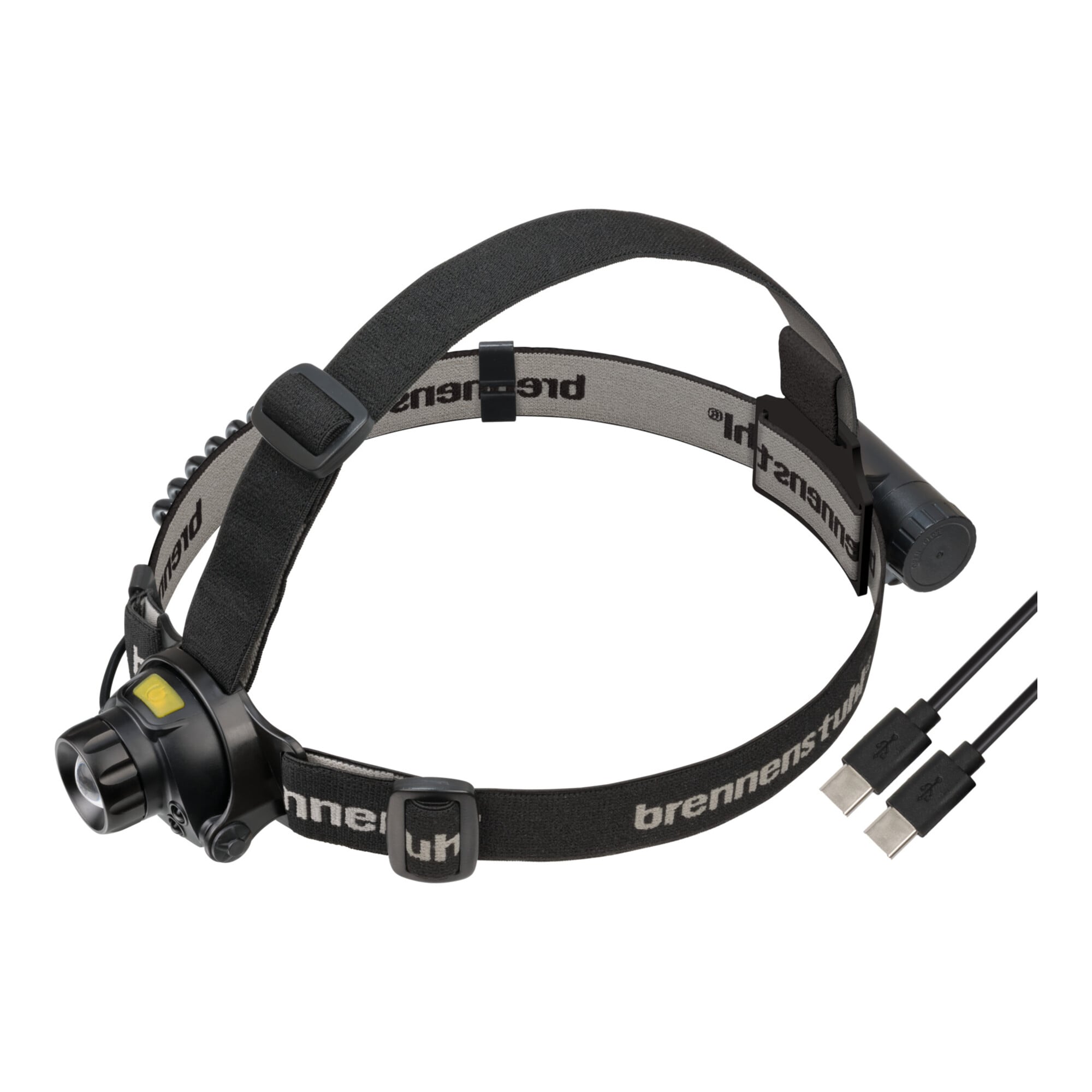 Brennenstuhl LuxPremium LED Akku Sensor Kopflampe SL 401 AF / Wiederaufladbare Stirnlampe mit Sensor (Stirnlampe USB C mit Rotlicht für außen IP44, mi