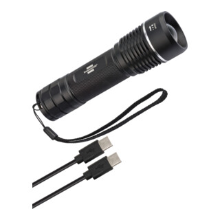 Brennenstuhl LuxPremium Oplaadbare Focus LED-zaklamp TL 1201 AF IP67 / Zaklamp met heldere CREE-LED (traploze focus, 1200lm, 210m bereik, max. 31u brandduur)