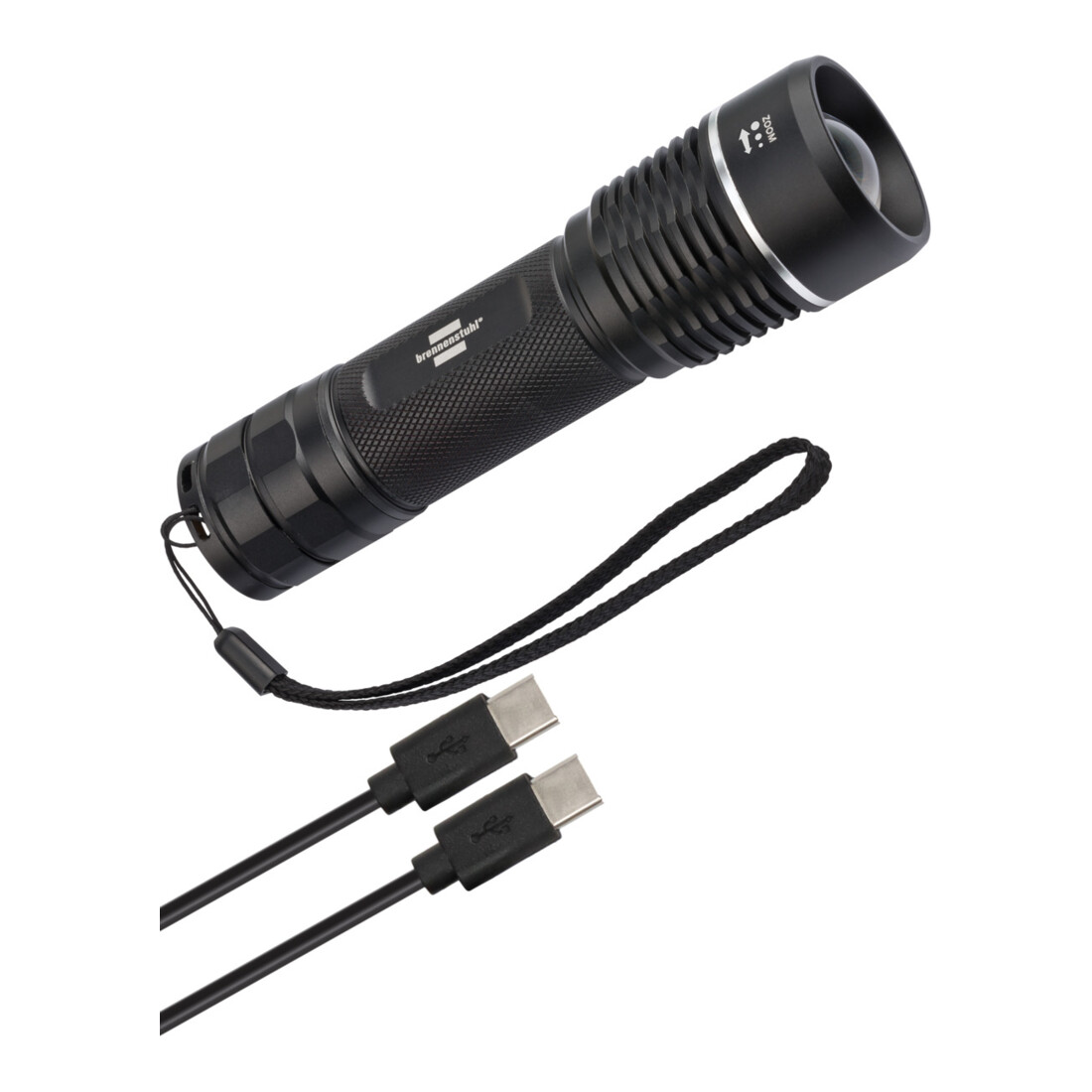 Brennenstuhl LuxPremium Oplaadbare Focus LED-zaklamp TL 1201 AF IP67 / Zaklamp met heldere CREE-LED (traploze focus, 1200lm, 210m bereik, max. 31u brandduur)