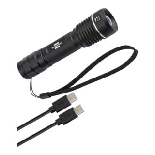 Brennenstuhl LuxPremium Oplaadbare LED Zaklamp TL 601 AF IP67, CREE-LED (600lm, 190m, focus, max. 26u, incl. USB-C kabel)