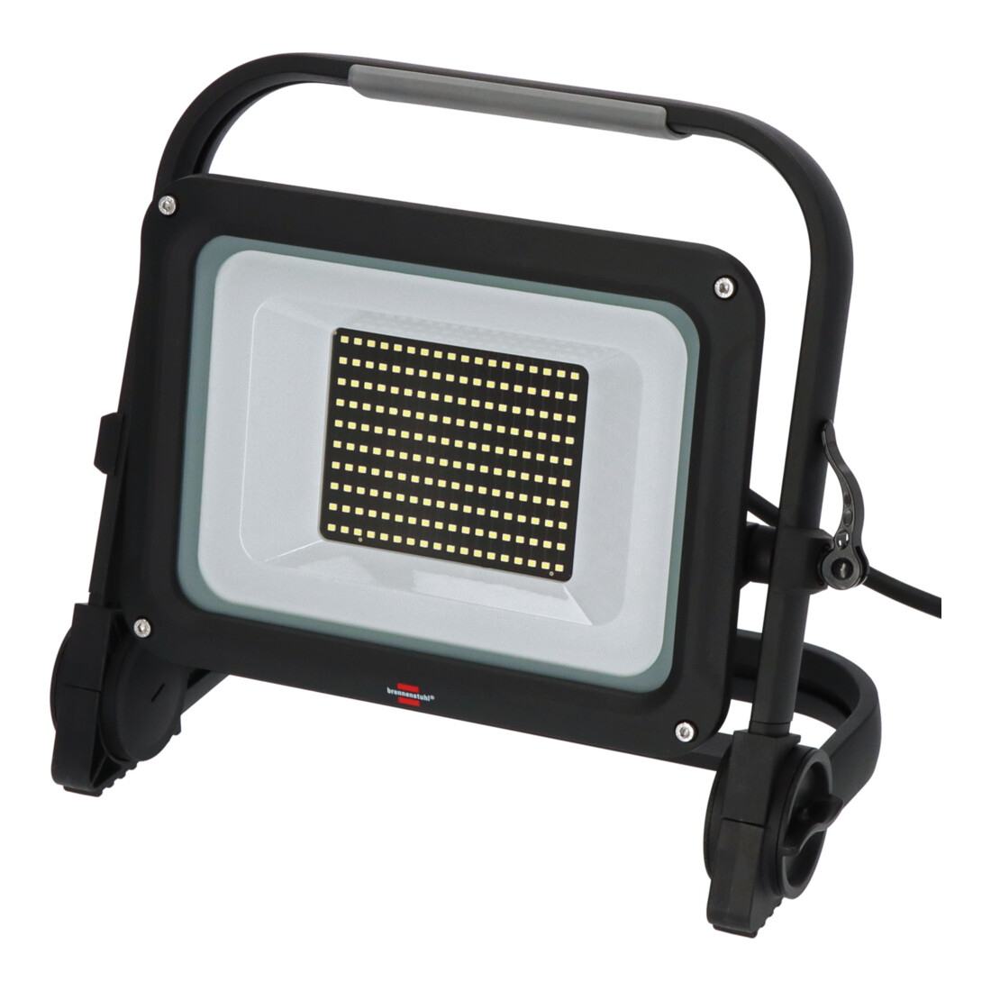 Brennenstuhl Mobiele LED Straler JARO 14060 M / LED-lamp 100W voor buiten (LED-buitenstrahler met 5m kabel, LED-schijnwerper 11500lm aluminium, dimbaar, IP65)
