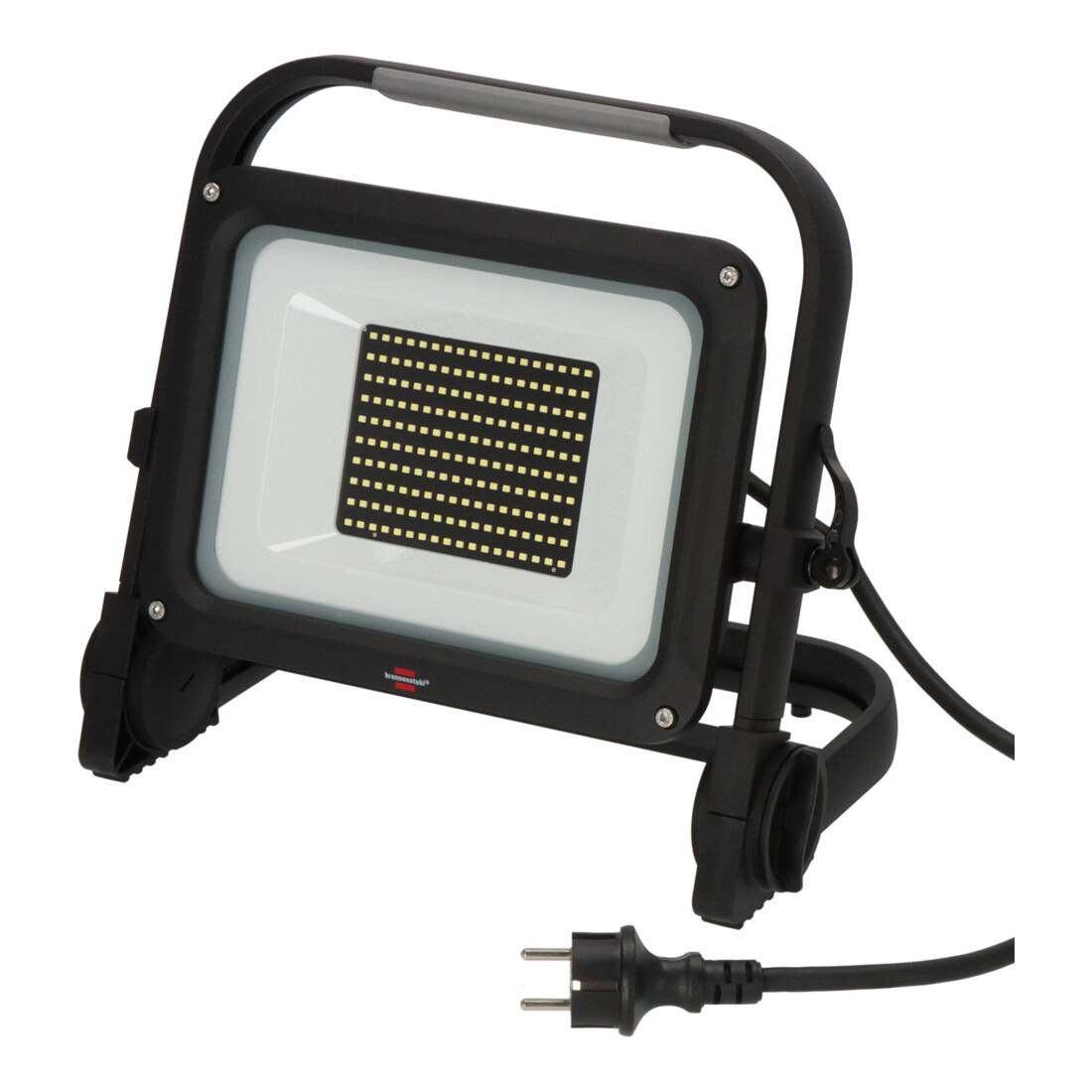 Brennenstuhl Mobiele LED Straler JARO 14060 M / LED-lamp 100W voor buiten (LED-buitenstrahler met 5m kabel, LED-schijnwerper 11500lm aluminium, dimbaar, IP65)