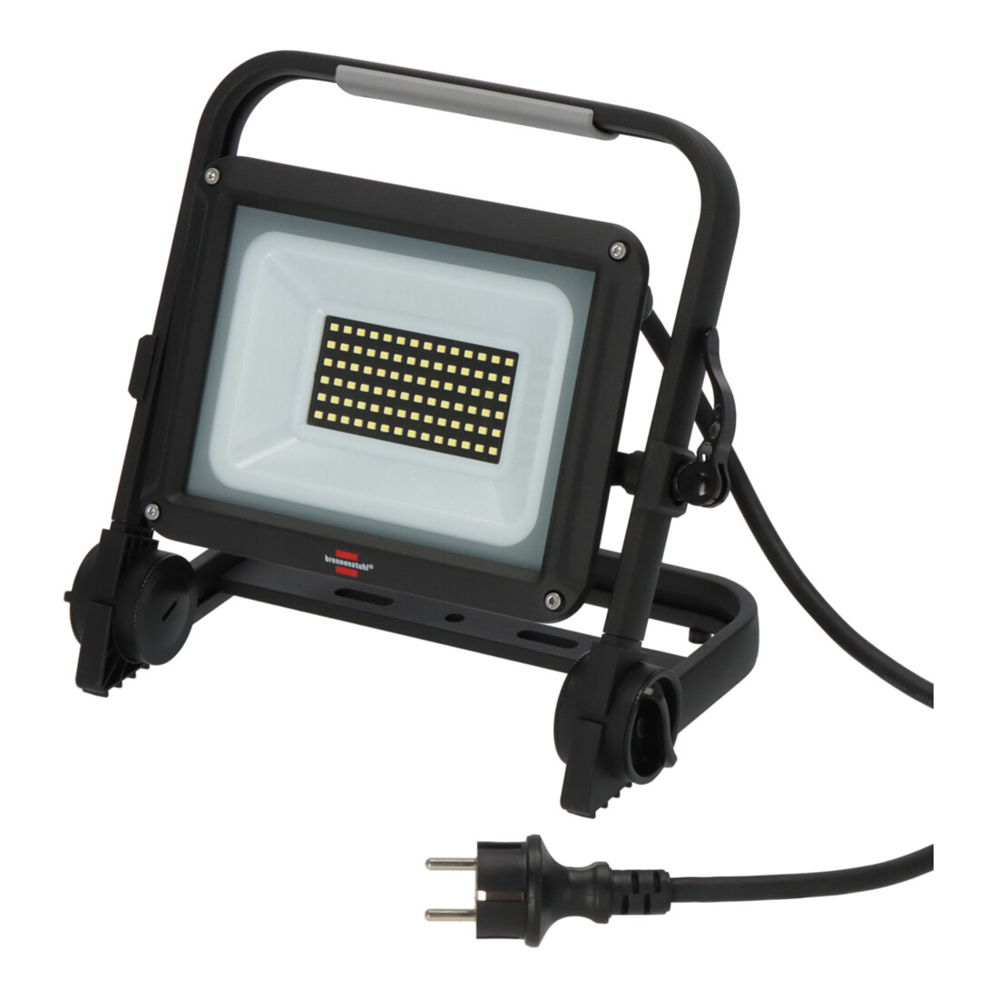 Brennenstuhl Mobiele LED Straler JARO 7060 M / LED-lamp 50W voor buiten (LED-buitenstrahler met 5m kabel, LED-schijnwerper 5800lm aluminium, dimbaar, IP65)