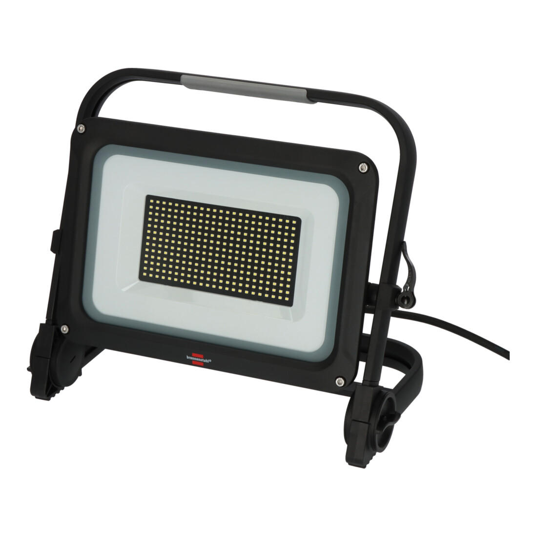 Brennenstuhl Mobiler LED Strahler JARO 20060 M / LED-Leuchte 150W für außen (LED-Außenstrahler mit 5m Kabel, LED-Fluter 17500lm aus Aluminium, dimmbar, IP65)
