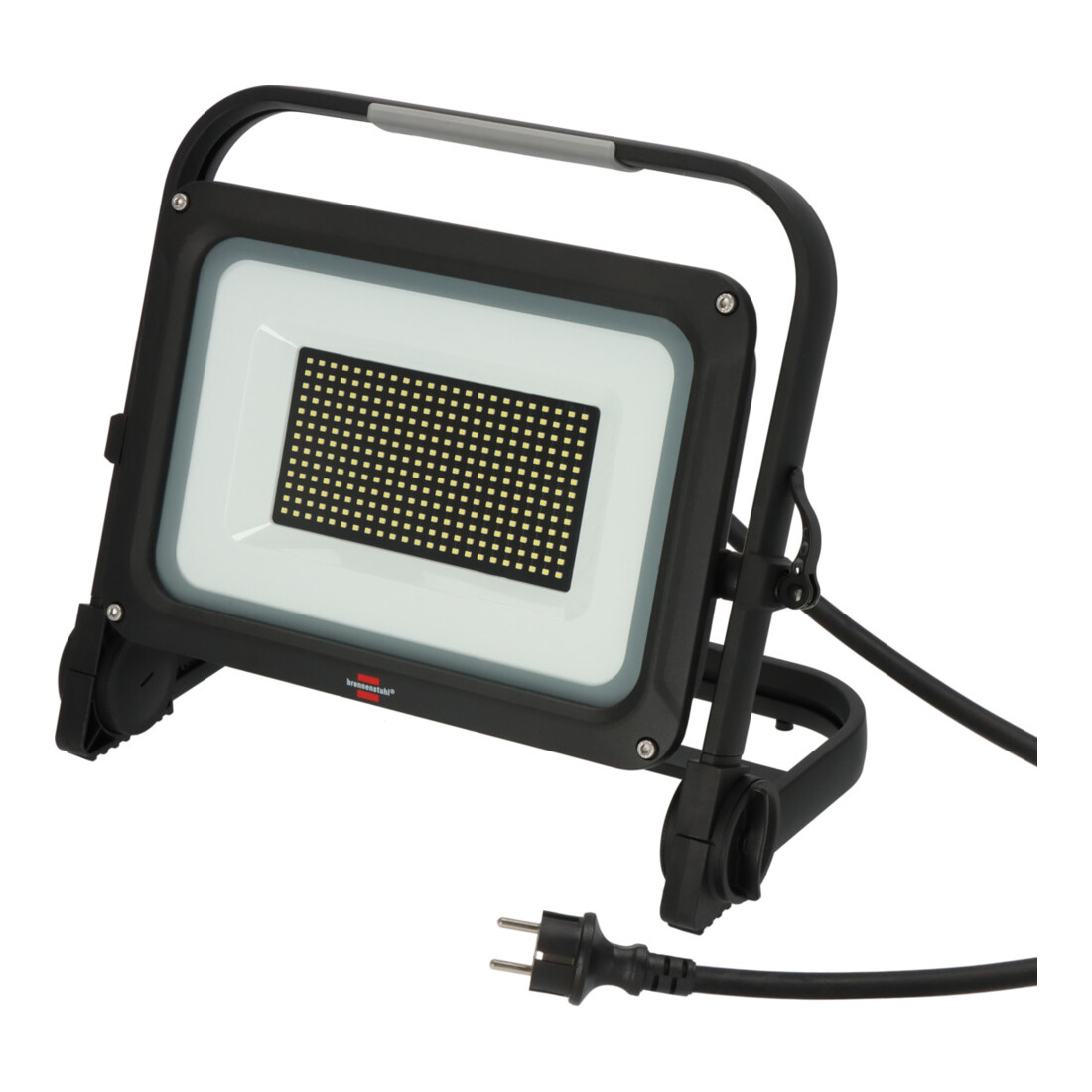 Brennenstuhl Mobiler LED Strahler JARO 20060 M / LED-Leuchte 150W für außen (LED-Außenstrahler mit 5m Kabel, LED-Fluter 17500lm aus Aluminium, dimmbar, IP65)