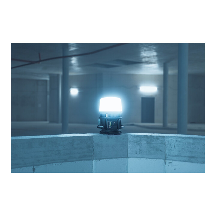 Brennenstuhl Multi Batterij LED 360° Hybride Bouwlamp 12050 MH (12000lm, IP54, LED werklamp compatibel met 18V batterijen van 7 fabrikanten, 5m RN kabel, zonder batterij, Engineered in Germany)