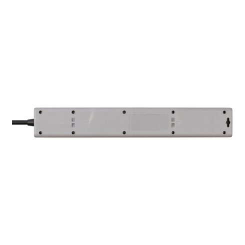 Brennenstuhl Multipresa a 5 vie con ricarica USB C Power Delivery, grigio/nero