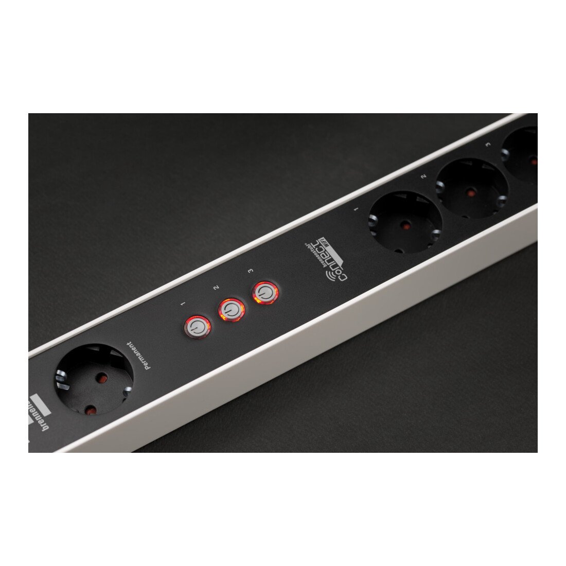 Brennenstuhl Multipresa Connect Ecolor WiFi a 4 vie , bianco/nero 1,5m H05VV-F3G1.5