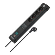 Brennenstuhl Multipresa Premium-Line a 4 vie, con protezione da sovratensione fino a 60000A, nera-1