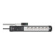 Brennenstuhl Multipresa Premium-Line Comfort Switch Plus a 6 vie, nero/grigio chiaro, 3m, H05VV-F 3G1,5-5