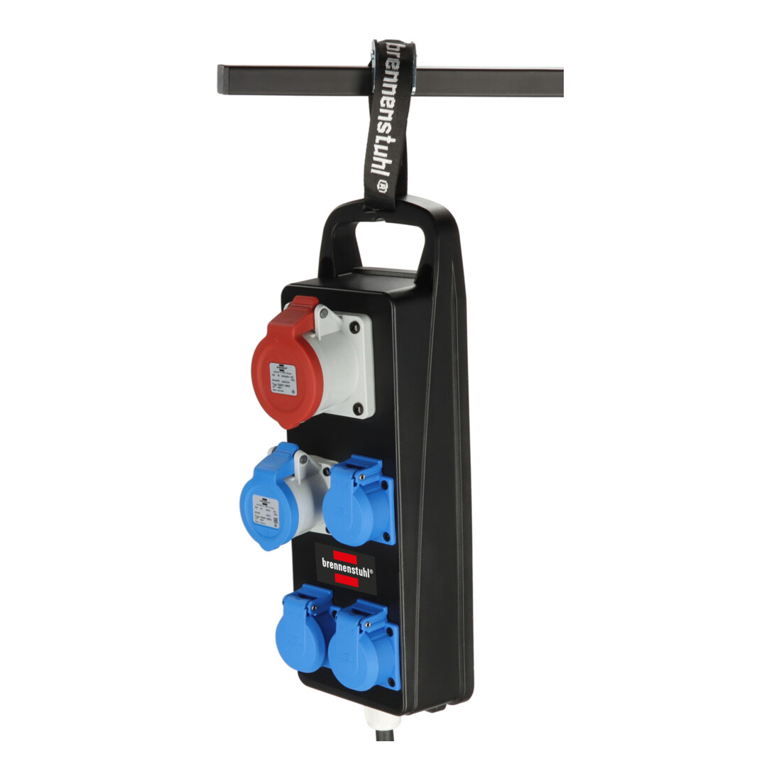 Brennenstuhl Portabler Stromverteiler BSV P 2m Kabel IP44 3x 230V/16A Steckdosen 1x CEE 230V/16A 1x CEE 400V/16A