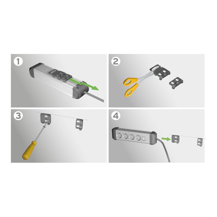 Brennenstuhl Premium-Alu-Line stekkerdoos 6-voudig / stekkerblok van hoogwaardig aluminium (stekkerdoos met schakelaar en 3m kabel, Made in Germany)