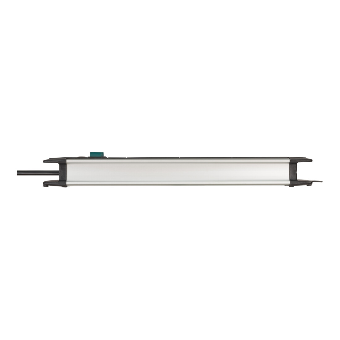 Brennenstuhl Premium-Alu-Line Technik stekkerdoos 12-voudig Duo zwart 3m H05VV-F 3G1.5 6-voudig schakelbare stekkerdozen