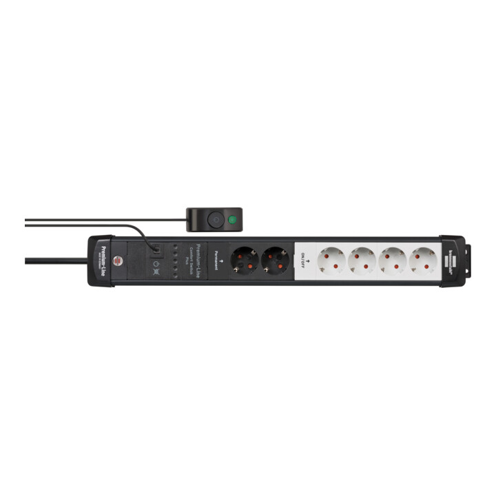 Brennenstuhl Premium-Line Comfort Switch Plus Steckdosenleiste 6-fach (1951560103)